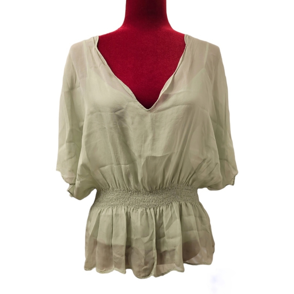 DKNY 2 pc cami & sheer flowy top
